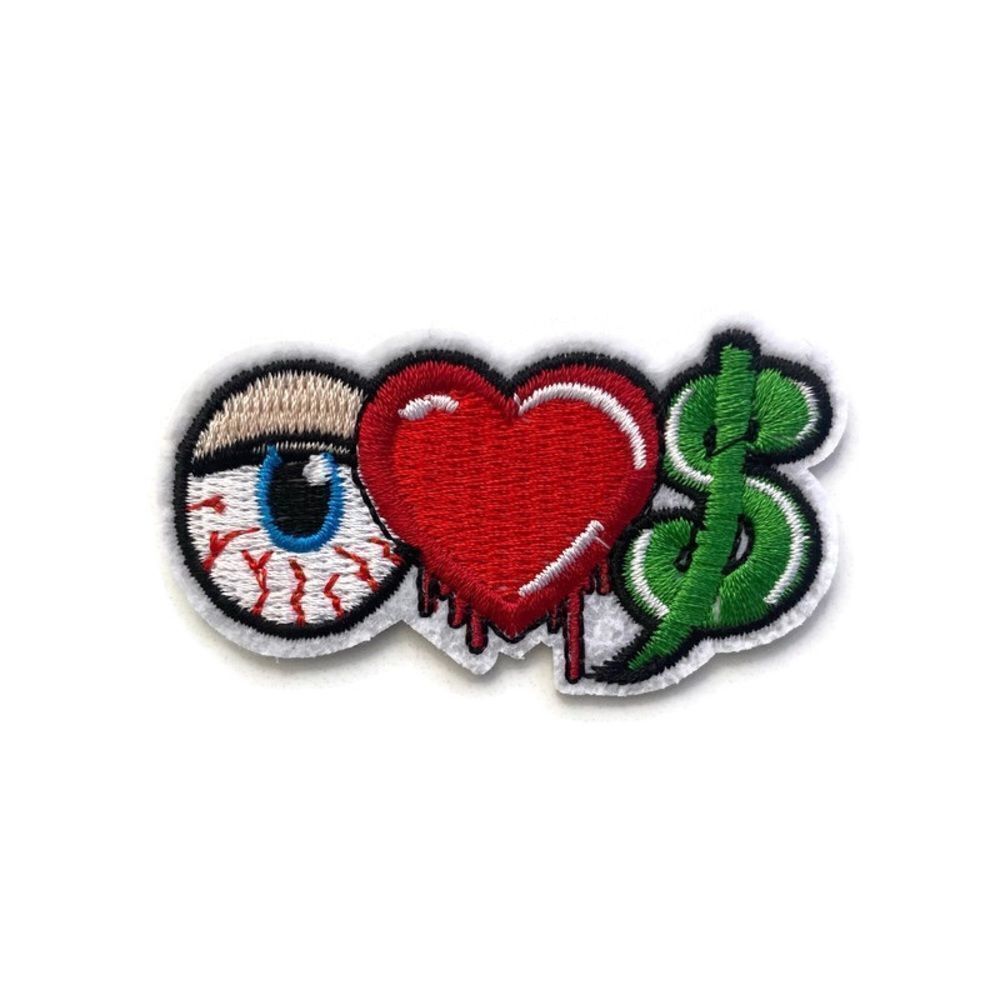 Eye Love Money Embroidered Patch